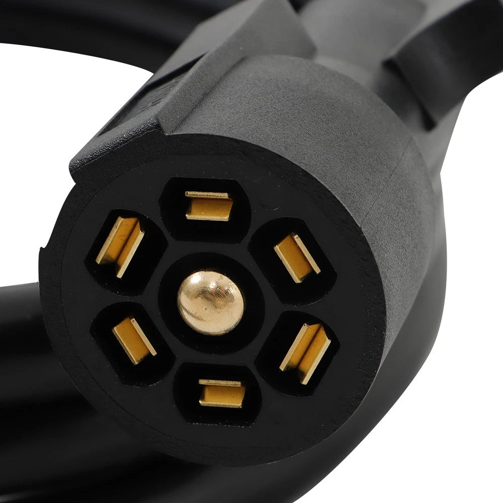 7-Pin 7-Way Trailer Cable Cord Connector for Trucks (8 FT)