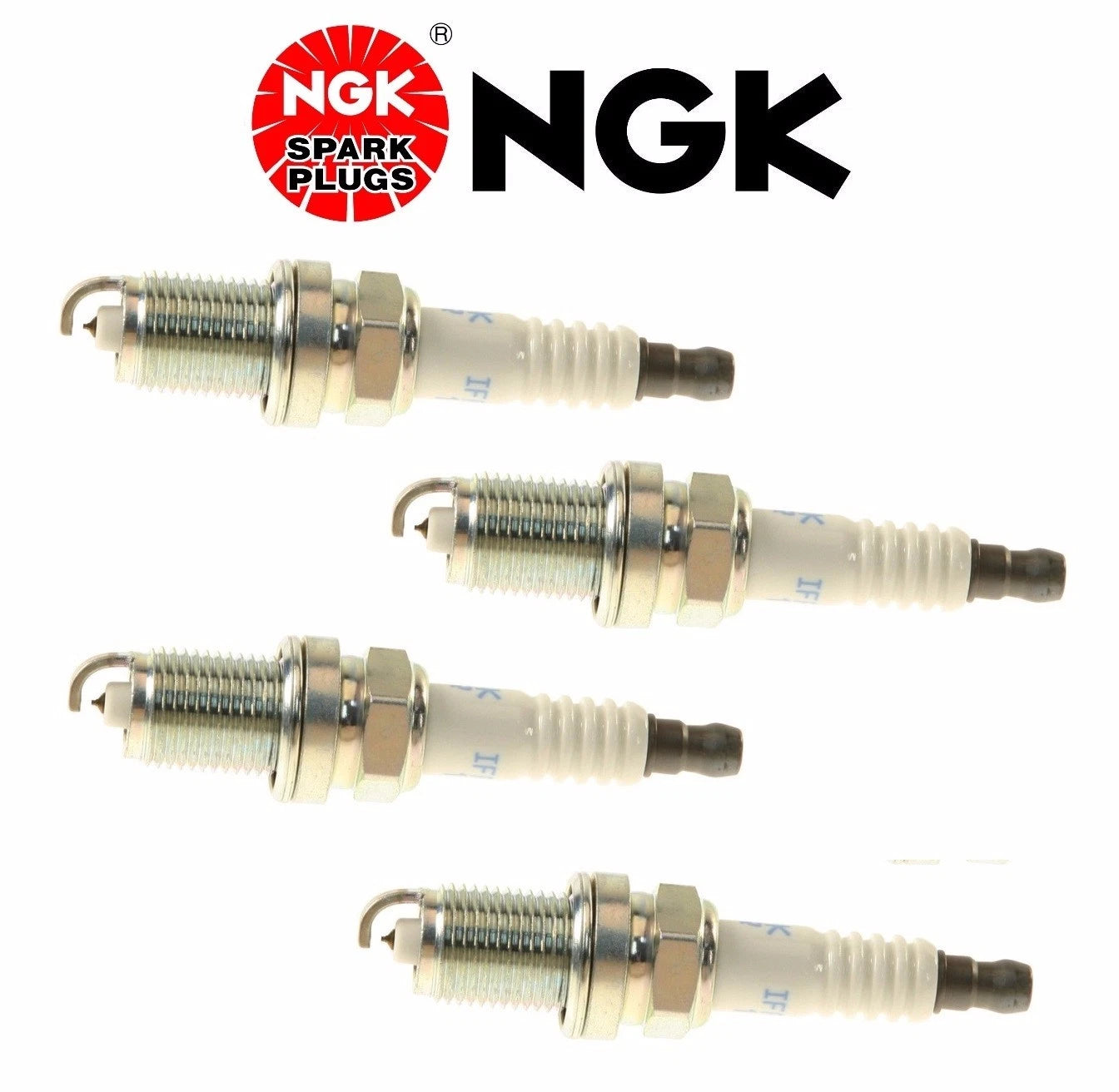 Set of 4 NGK Laser Iridium Spark Plugs for Toyota (OEM Upgrade)