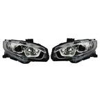 Set of 2 Halogen Headlights with DRL for Honda Civic (2016–2020)