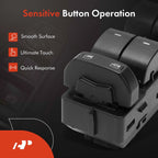 Front Left Power Window Switch for Ford Fusion Mercury Milan (2010-2012)