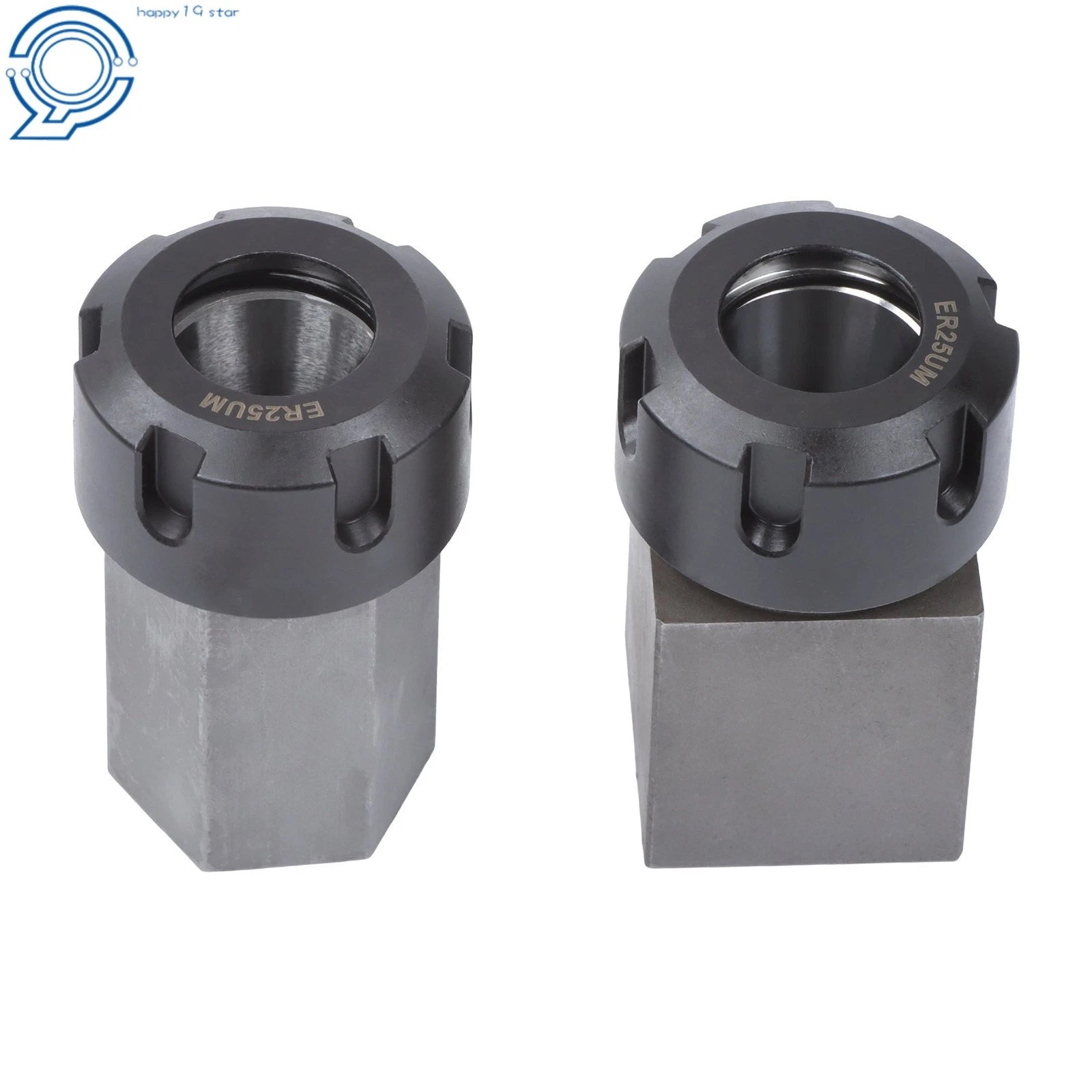 Complete Collet Block Set for ER-25 (Hex & Square Shapes)