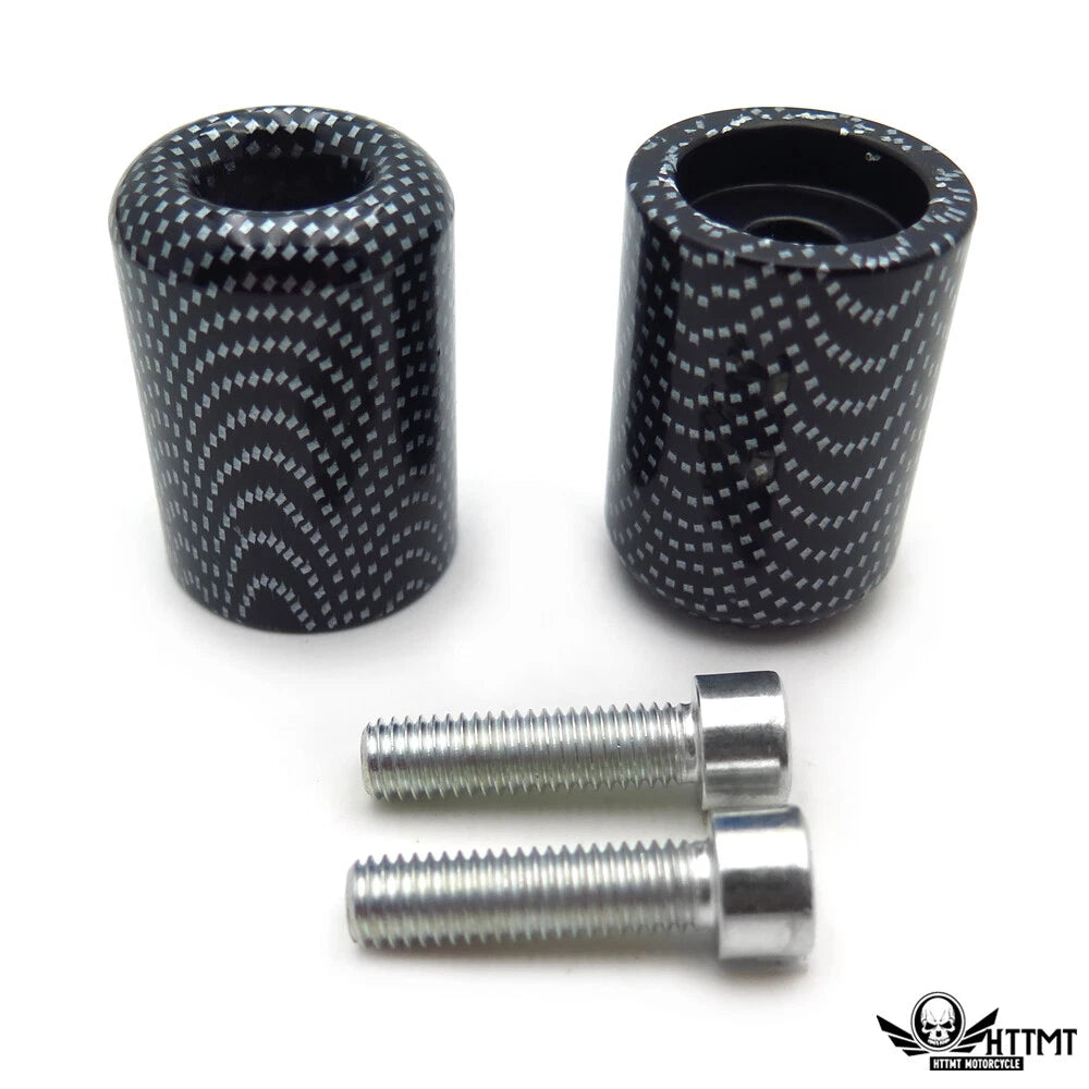 Carbon Grip Bar End Slider Kit Rubber for Kawasaki Ninja ZX-10R (2006–2007)