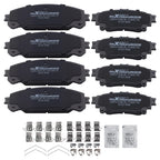 8pcs Brake Pads Set for Toyota Highlander (2014–2020), Sienna (2011–2024)