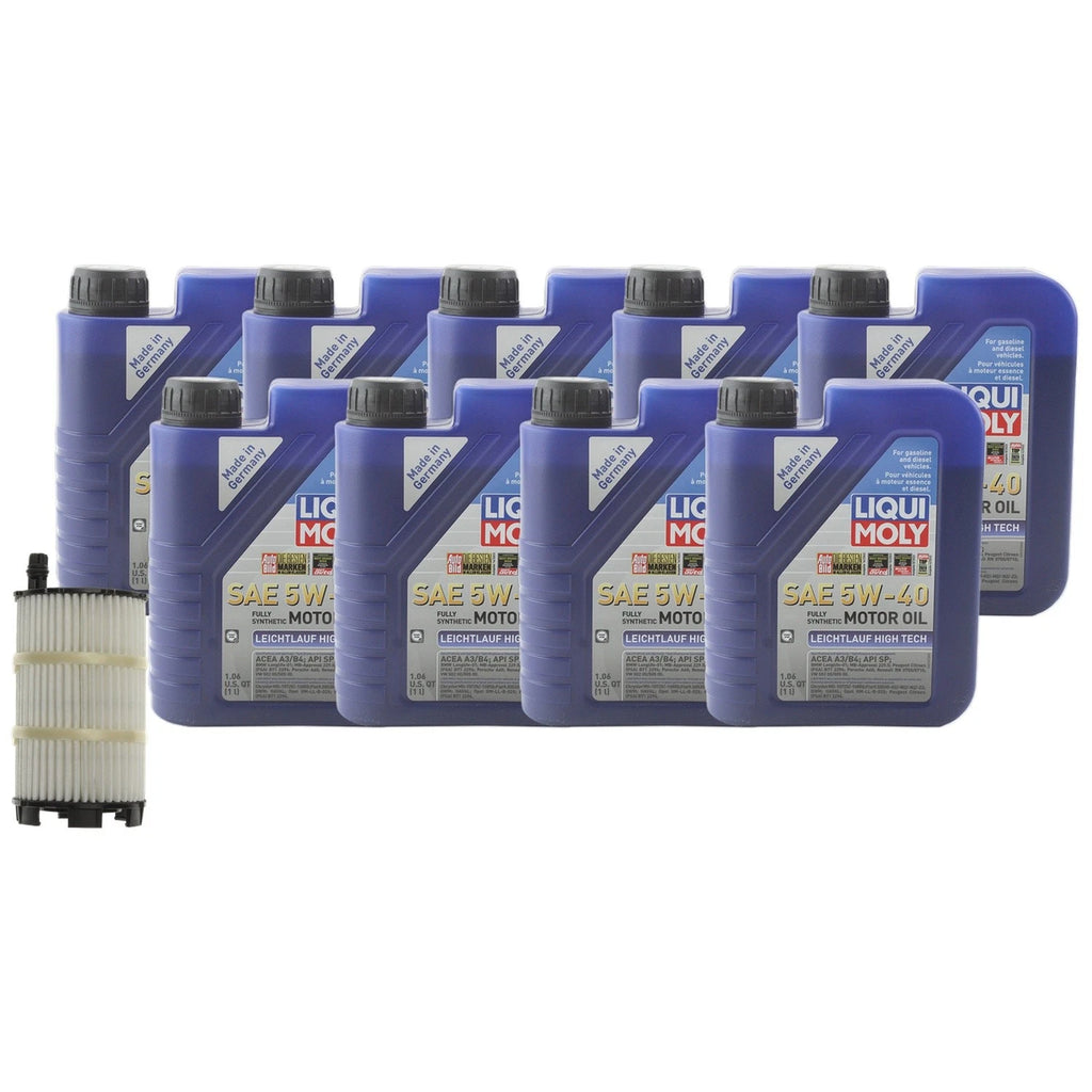 Liqui Moly Leichtlauf HighTech 5W40 Engine Oil Change Kit for Audi S5 R8 (2007–2023)