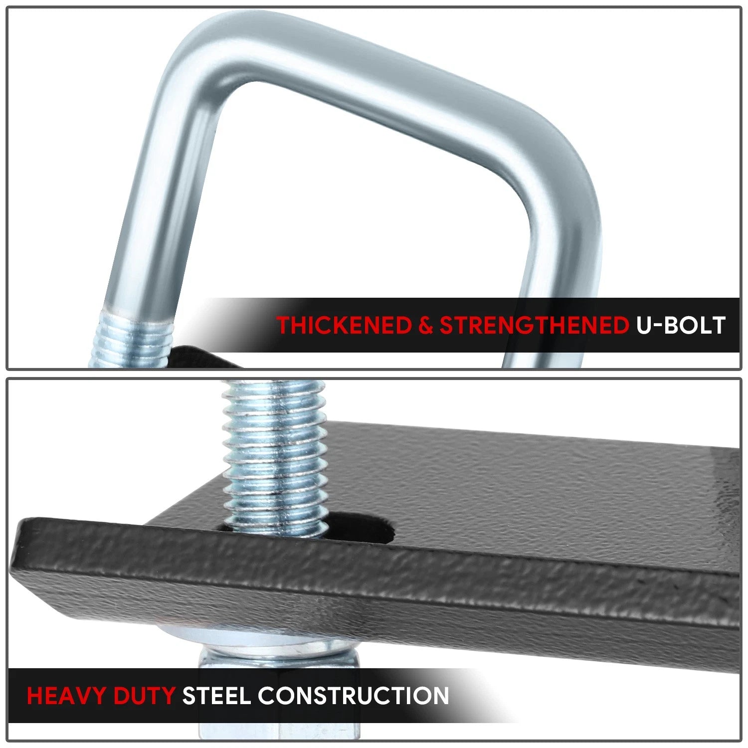 2" Steel Trailer Tow Hitch Receiver Bracket Mount Anti-Rattle Kit for All Models