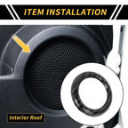 Carbon Fiber Roof Speaker Ring Cover Trim for Ford Maverick (2022–2024)