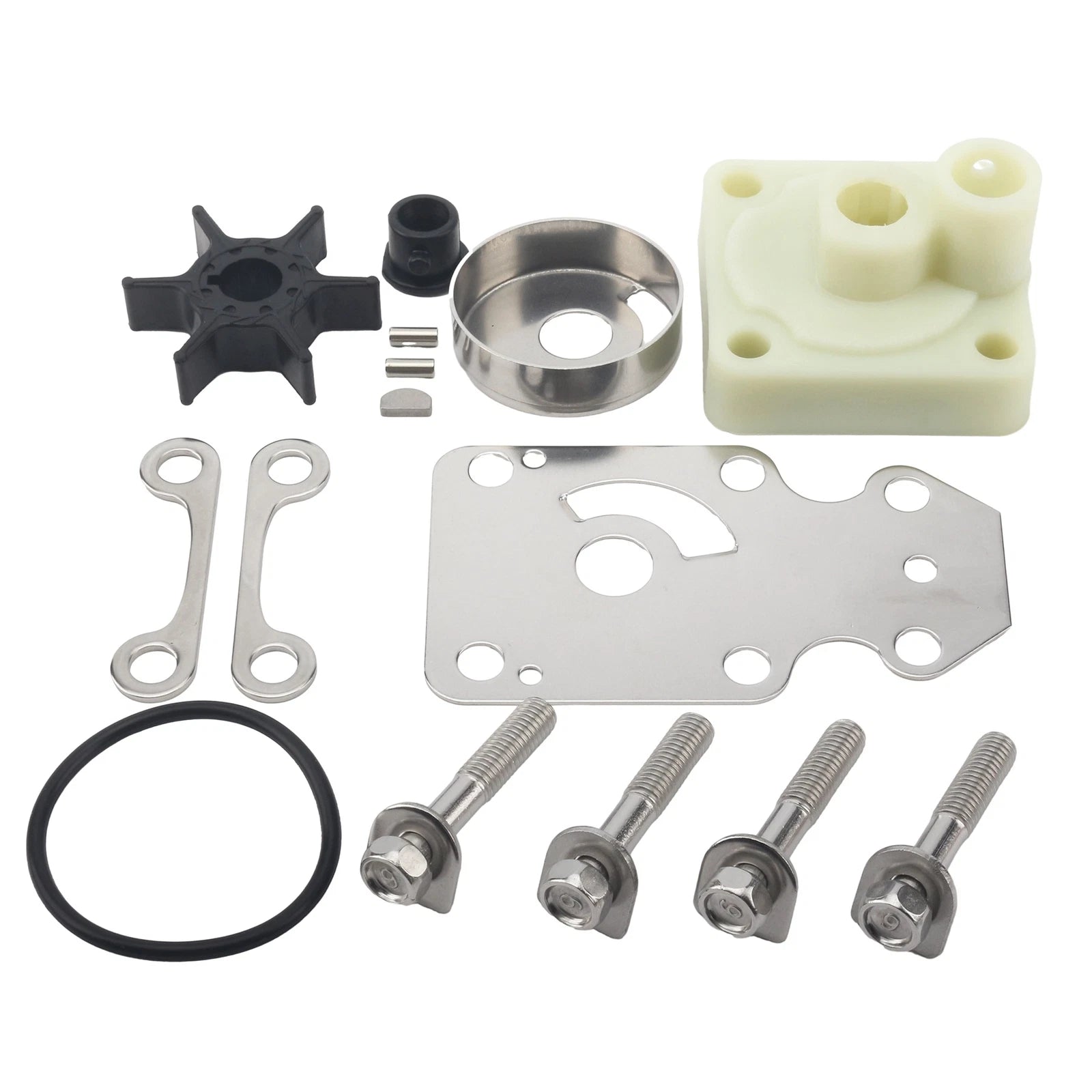 Water Pump Repair Kit for Yamaha 4 Stroke 15 20 HP Outboard Motor (2000–2023)