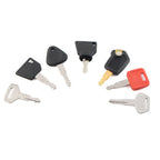 Ignition Key Set 7 x for Case, Komatsu, JCB