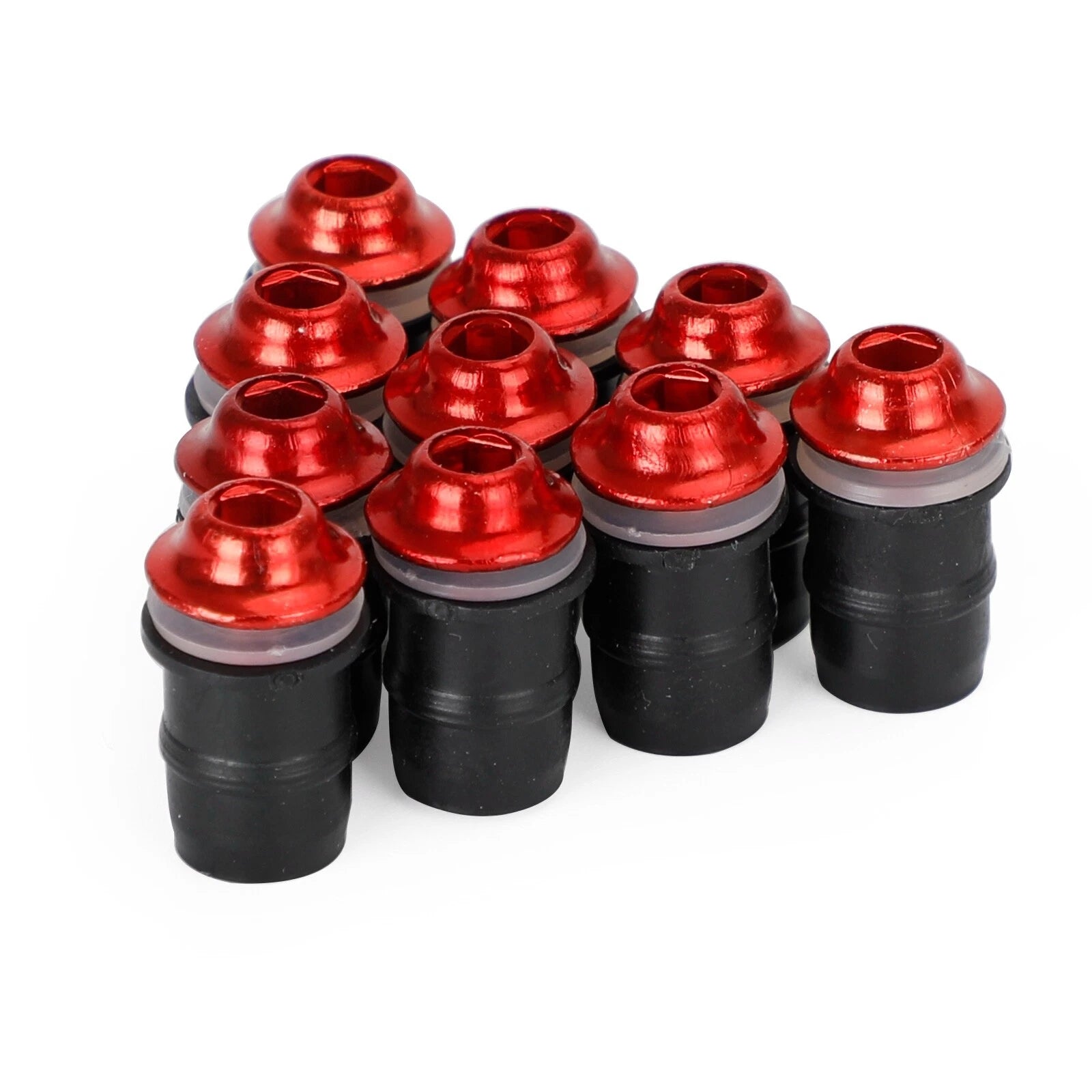 10 Pack Wind Screen Shield Kit for Motorcycle (M5x16mm Screw Bolt Washers)