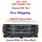 Front Upper Grille for GMC Sierra 1500 (2022–2024) #54, Summit White