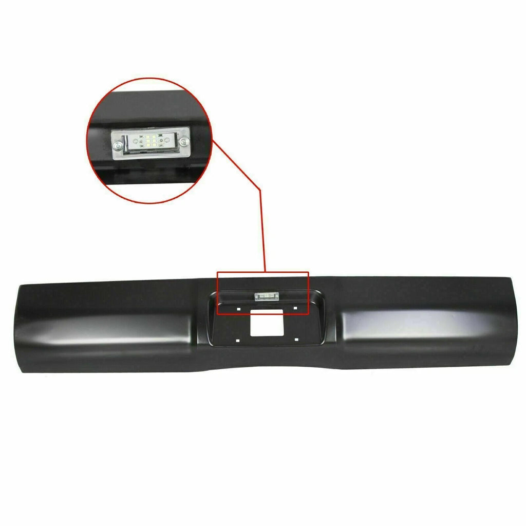 Rear Bumper Roll Pan w/LED License Light for Dodge RAM 1500 2500 3500 (1994–2001)