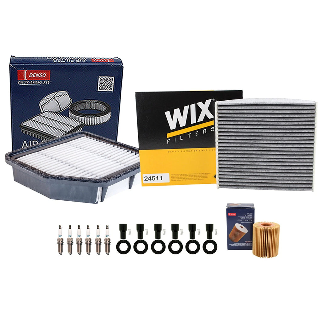 Tune Up Kit with 6 NGK Spark Plugs & Boots for Lexus GS350 IS250 IS350 (2006–2019)