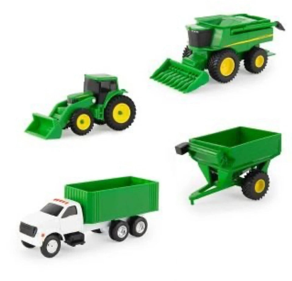 Set of 4 John Deere 1:64 Farm/Construction Vehicles Gift Set 47213