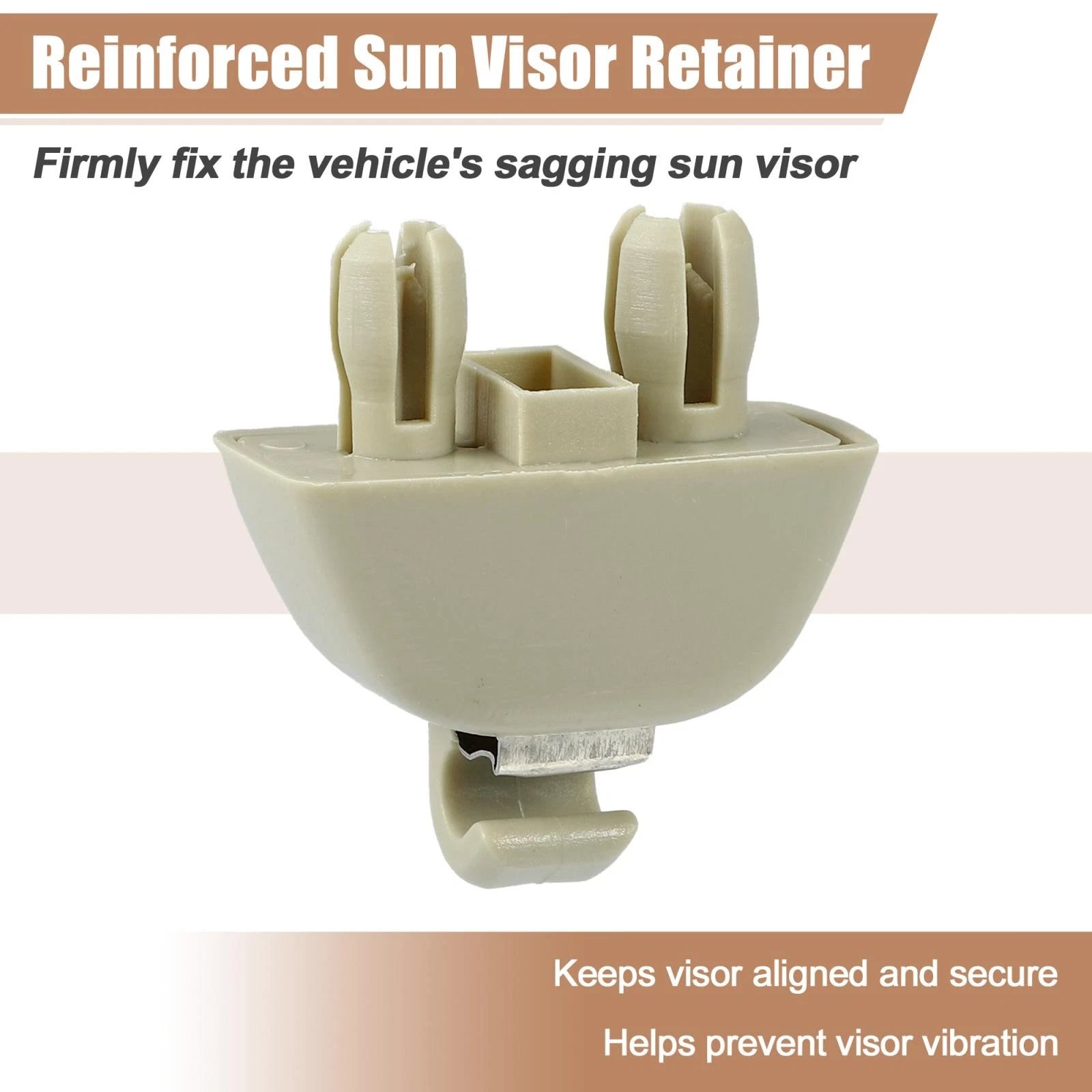2X Sun Visor Support Clip Retainer 4F0857561 for Audi A6, VW Passat 