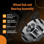 2X Front Wheel Bearing Hub Assembly for Ford F-150 4WD (2000-2003)