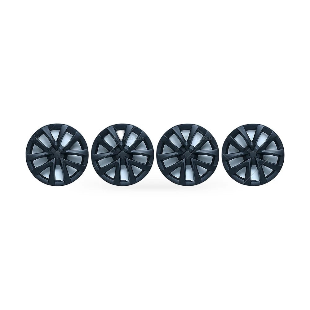 Set of 4 Wheel Cover Hub Caps for Tesla Model 3 (2017–2023) Matt Black