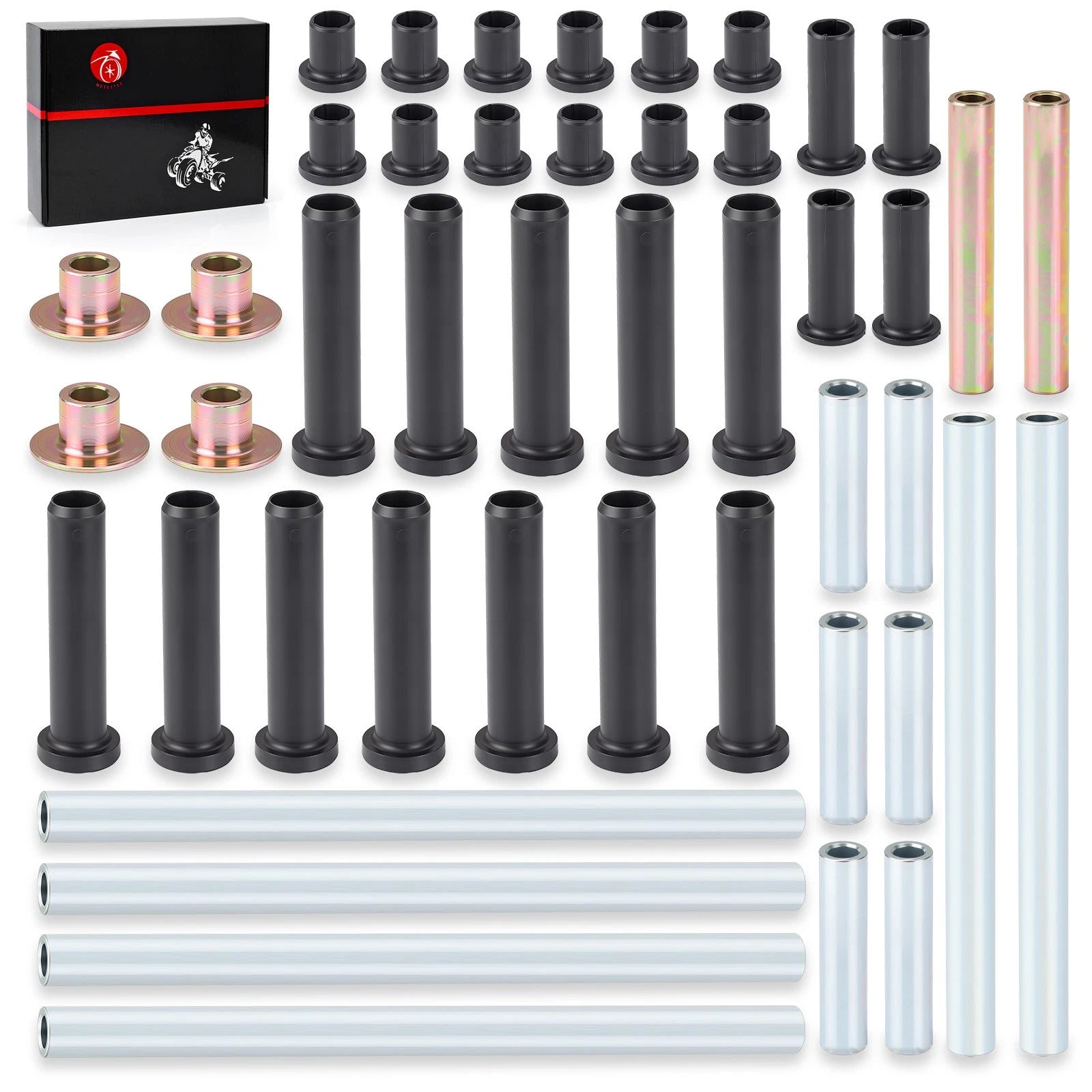 Set of 4 Heavy Duty A-Arm Bushing Shafts for Polaris RZR 800 S/4 (2008–2014)