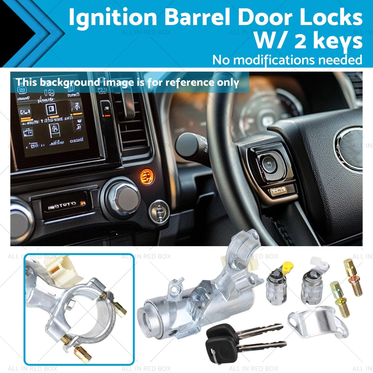 Ignition Barrel Door Locks with 2 Keys for Toyota Hilux (1997–2005)