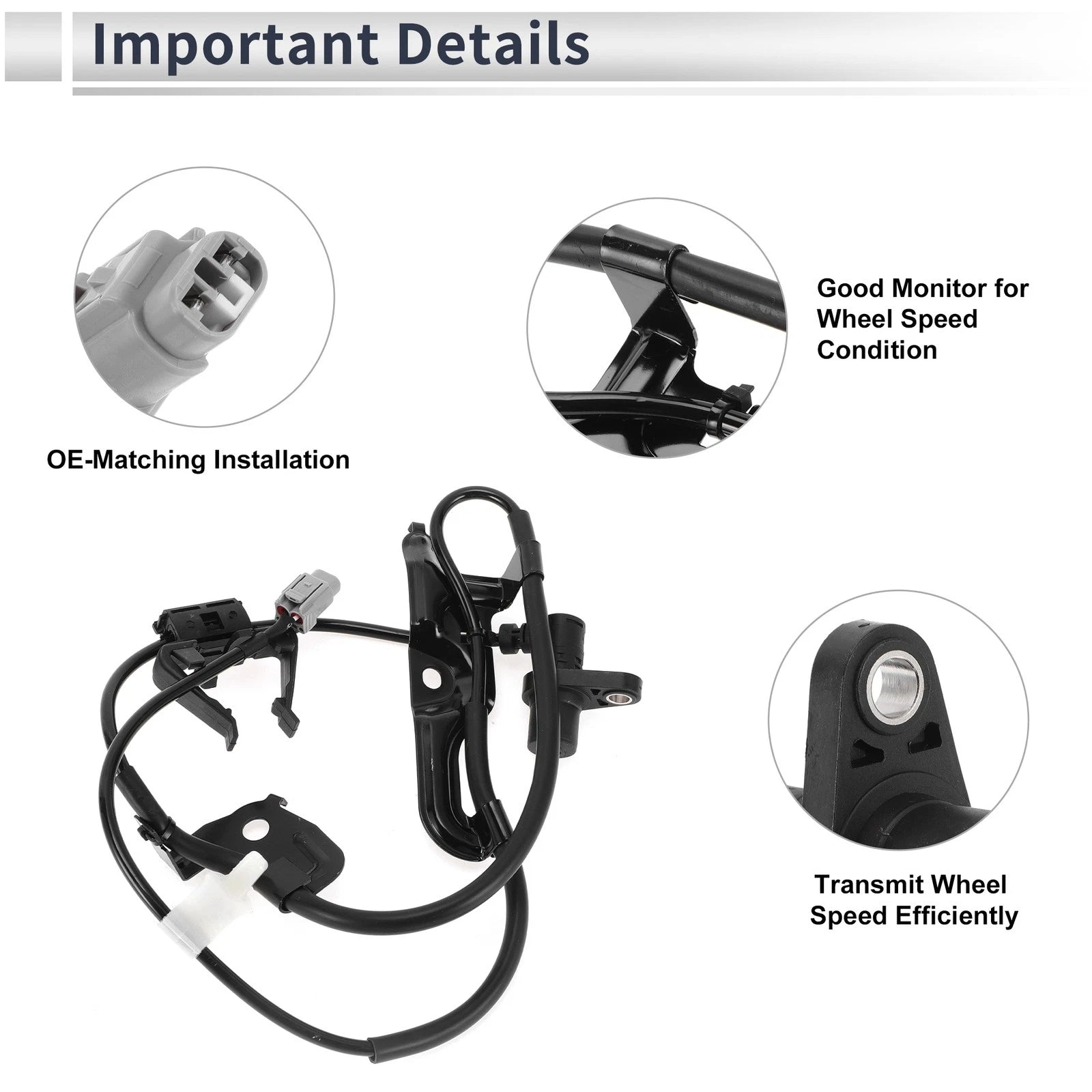ABS Wheel Speed Sensor No. 89542-07030 for Toyota Camry (2007–2011) Front Right