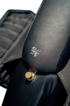Drifter Seat for SLYFOX (XL) - Black Vinyl, Carbon Fiber, Slipstop