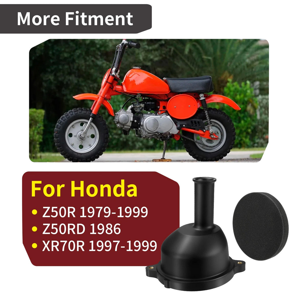 Air Filter + Cleaner Cover for Honda XR70R (1997–1999), Z50R (1979–1999), Z50RD (1986)
