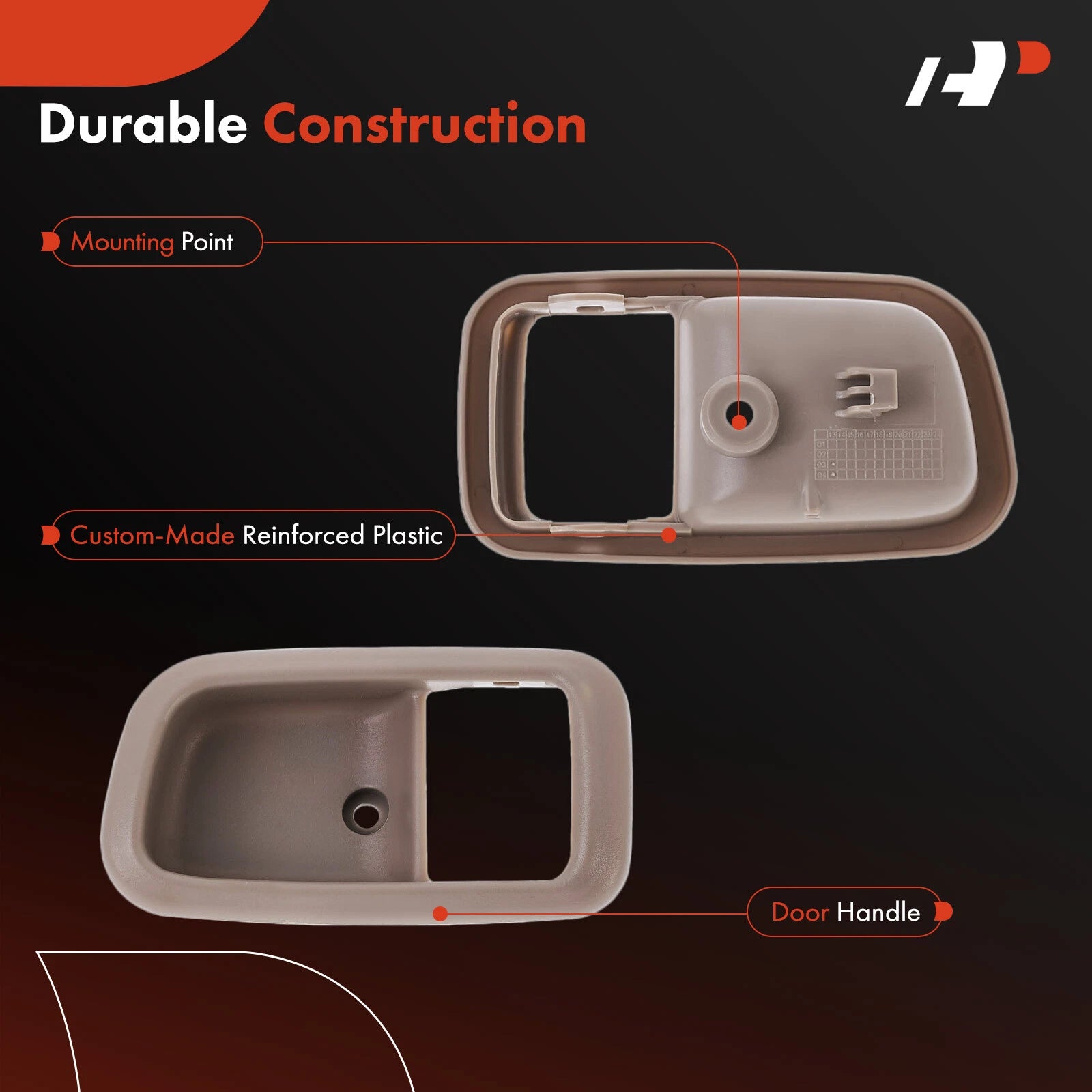 Front Left Beige Door Handle for Toyota Tundra (2000-2006)