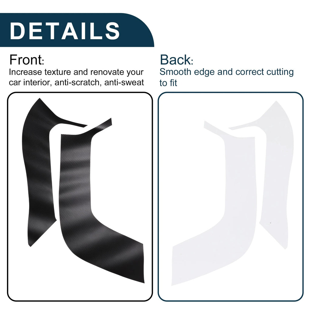 Set of 4 Faux Leather Door Anti Kick Pad Stickers for Toyota Raize (A200/A210)