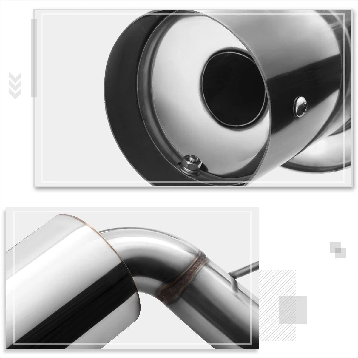 Catback Exhaust System for Mitsubishi Eclipse GT 2000–2005 (3.0 V6, 4" Tip)