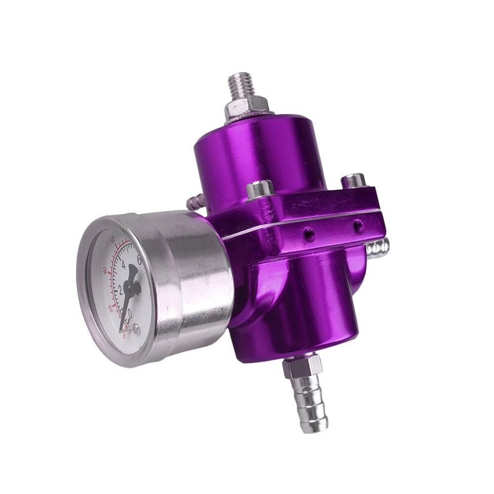 Adjustable Fuel Pressure Regulator with Oil Gauge Fitting for Automotive