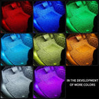 RGB Music Voice Control Floor Atmosphere Light for Car