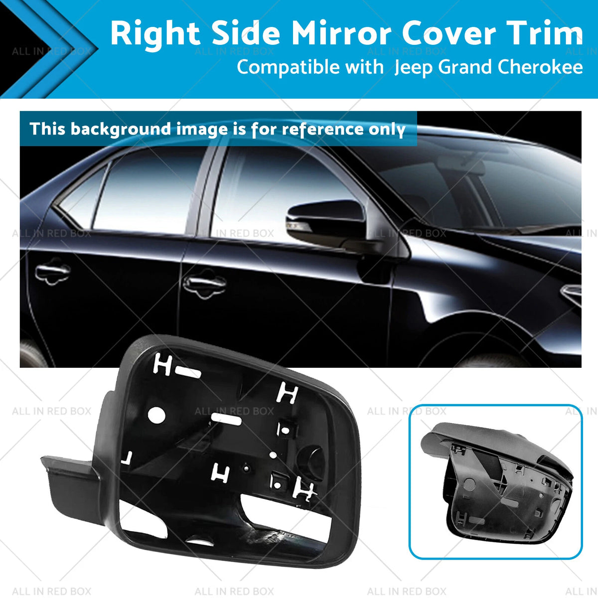Right Side Mirror Cover Trim for Jeep Grand Cherokee WK (2010–Present)