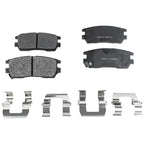 Rear Brake Disc Rotors and Pads Kit for Mitsubishi Montero (2000)