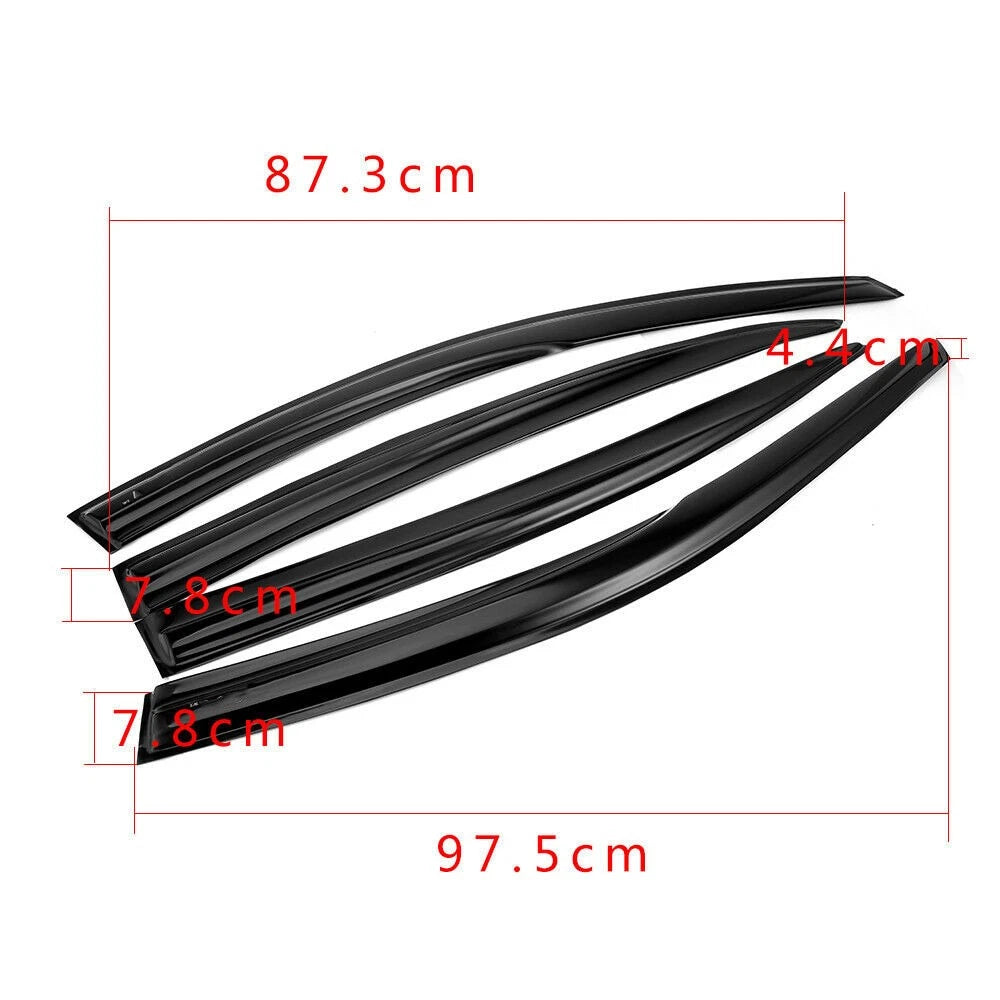 Mugen Style Window Vent Visor Rain Guard for Honda Accord Sedan (2008â2012)