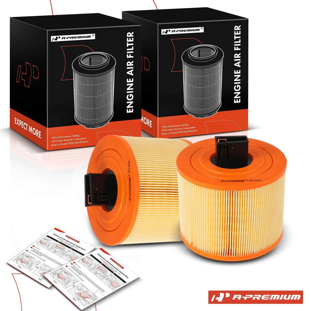 2X Engine Air Filter for BMW 125i 130i E82 E87 E90 (2006–2010)