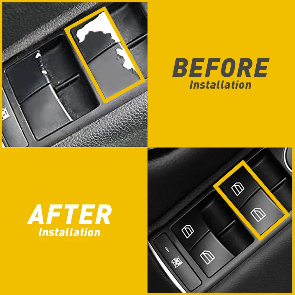 2X Window Switch Repair Button Cover for Mercedes-Benz ML GL R Class (2006–2012)