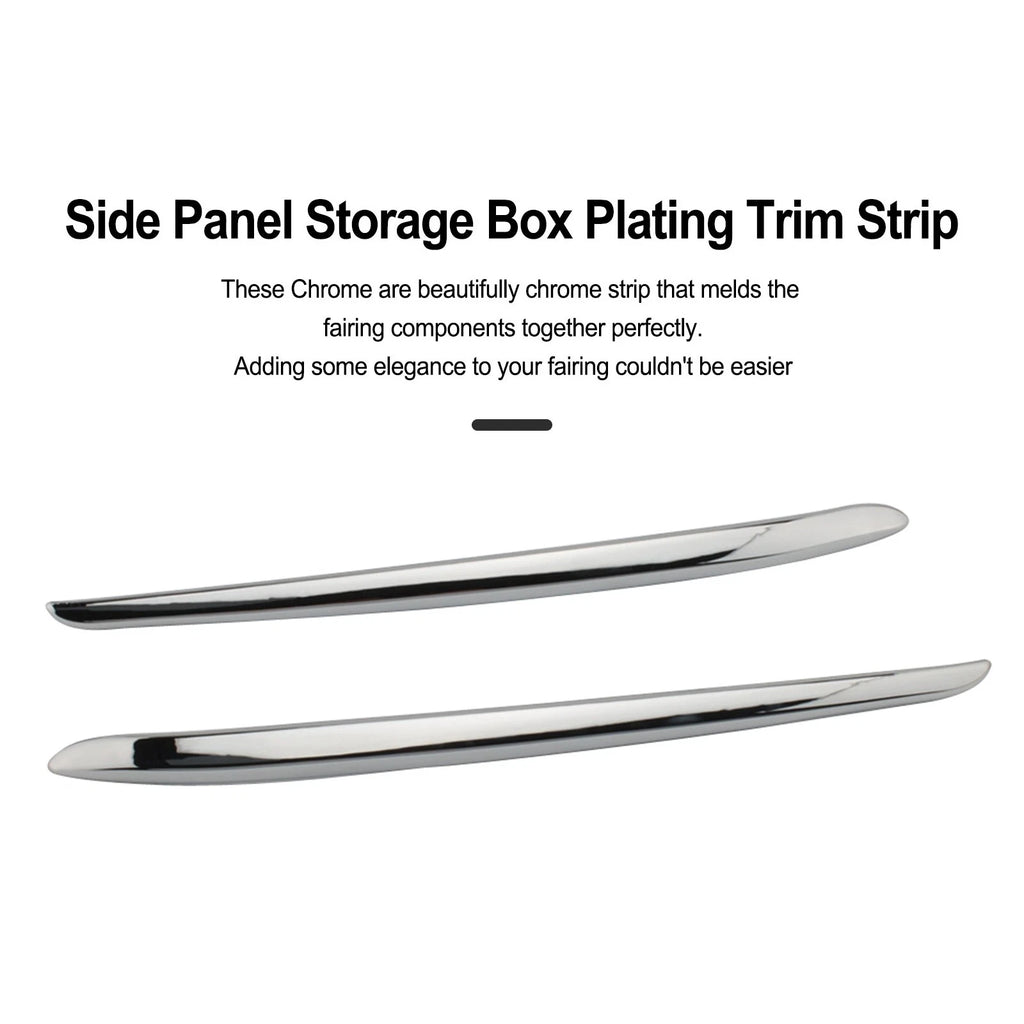 Chrome Side Panel Storage Box Trim Strip for BMW K1600GTL (2011–2018)
