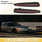 Set of 2 Rear LED Side Marker Lights for Chevy Corvette (10440721)