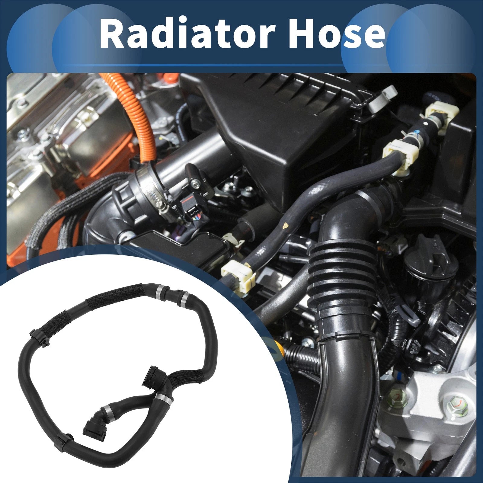 Radiator Hose for BMW X3 (2018–2019), X4 (2019) 2.0L L4 No. 17127535542 Rubber