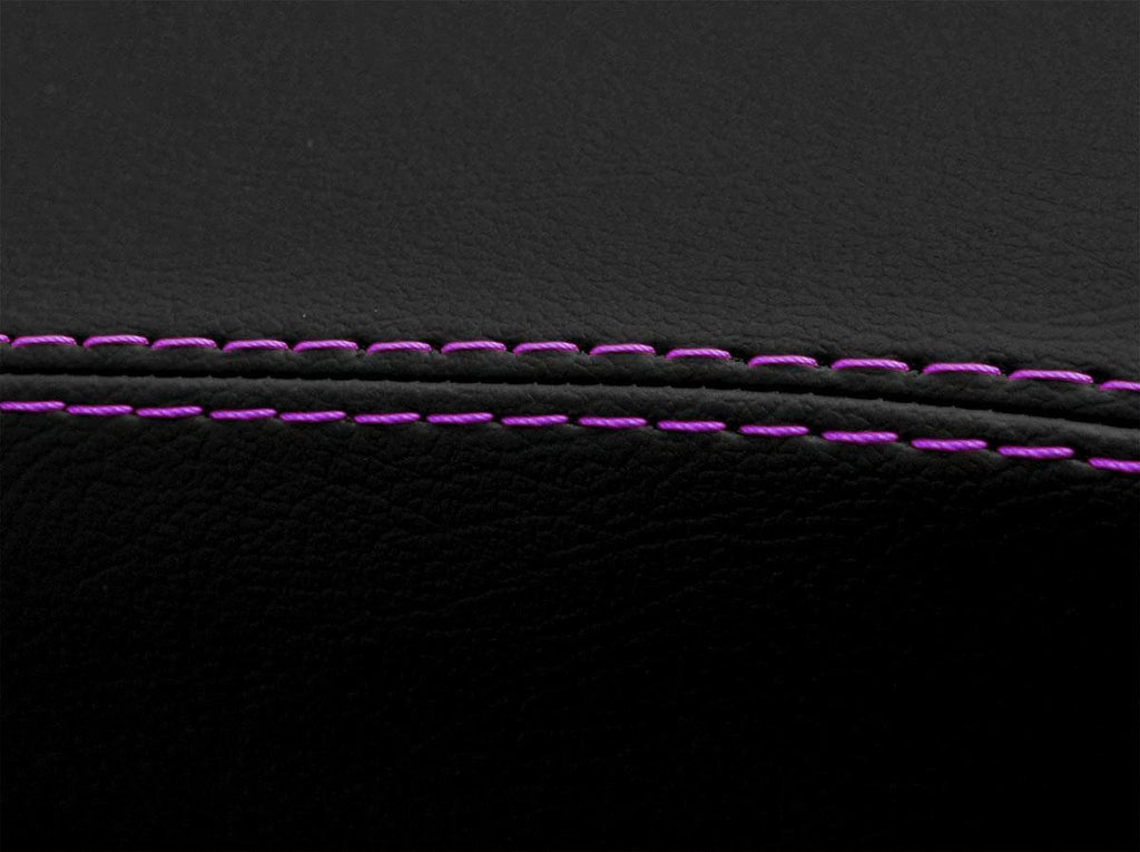 Console Lid Pull Over Cover Leather for Toyota 4Runner (2010–2019) Purple Stitch