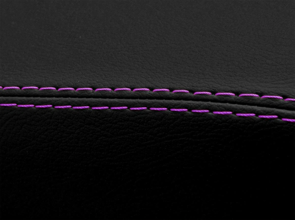 Console Lid Pull Over Cover Leather for Toyota 4Runner (2010–2019) Purple Stitch
