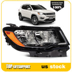 Headlight Assembly for Jeep Compass (2017–2021) Halogen Right Side