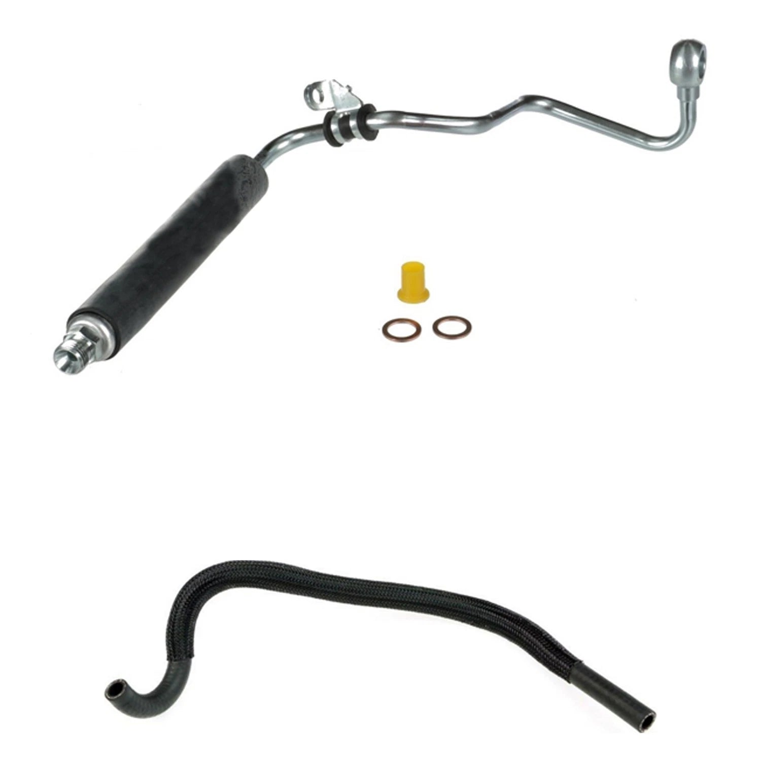 Sunsong Power Steering Pressure & Return Line Hose Kit for Audi A4 (2002–2008)