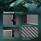 Radiator for Jeep Compass, Dodge Caliber, Chrysler 200 (2007–2017)