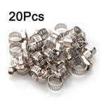 Stainless Steel Clips Drive Hose Clamps Silver Accessories