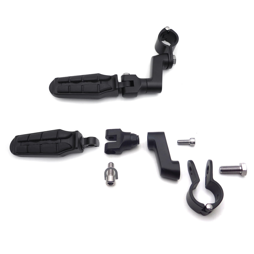 Front Rider 1.25" Tombstone Offset Mount Clamp Foot Peg for Yamaha Virage