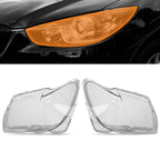 Front Headlamp Lens Covers Pair for BMW E66 7-Series (2005–2008) Clear