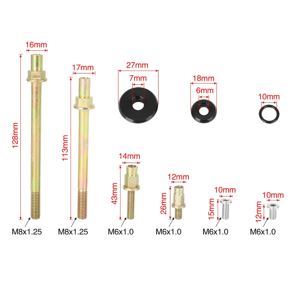 Aluminum Alloy Low Profile Engine Valve Cover Bolt Kit for Honda K-series (2001–2023)