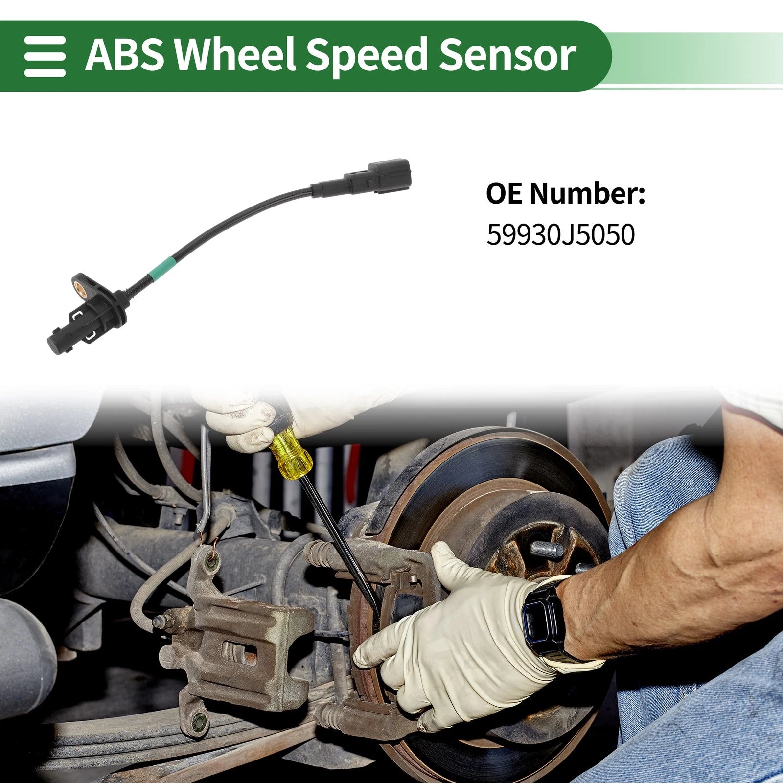 ABS Wheel Speed Sensor No. 59930J5050 for Kia Stinger (2019–2023) Rear Right