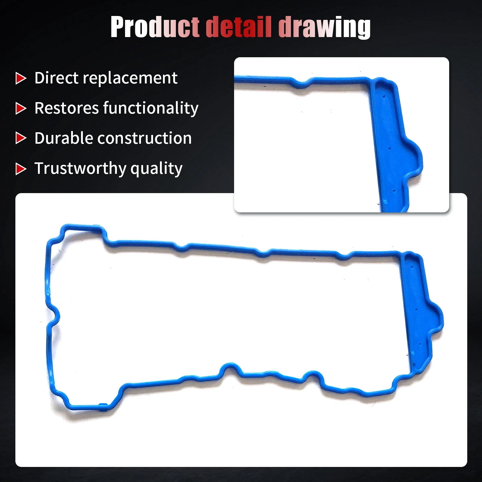 Valve Cover Gasket Set for Chevrolet Camaro Impala GMC Acadia Terrain (2008–2016)