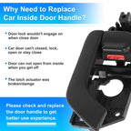 Front Passenger Side Interior Door Handle for Hyundai Tiburon (2003-2008)
